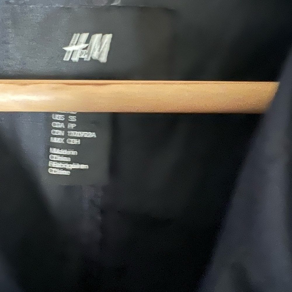 Navy Blue H&M weatherproof Car Coat Jacket - Picture 5 of 8